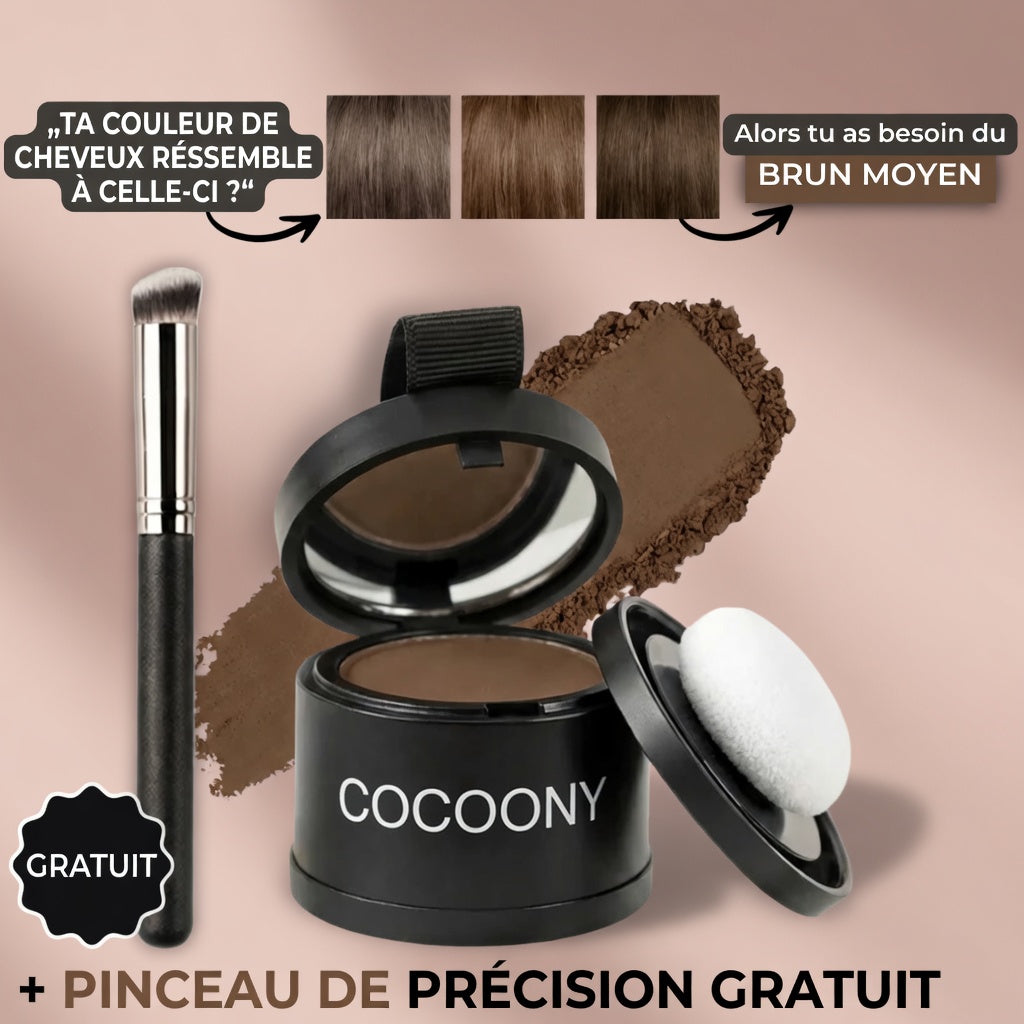 Cocoony - Couverture instantanée des racines et des cheveux gris