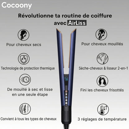 Cocoony™ AirLiss – Lisseur 2 en 1 & Technologie ionique
