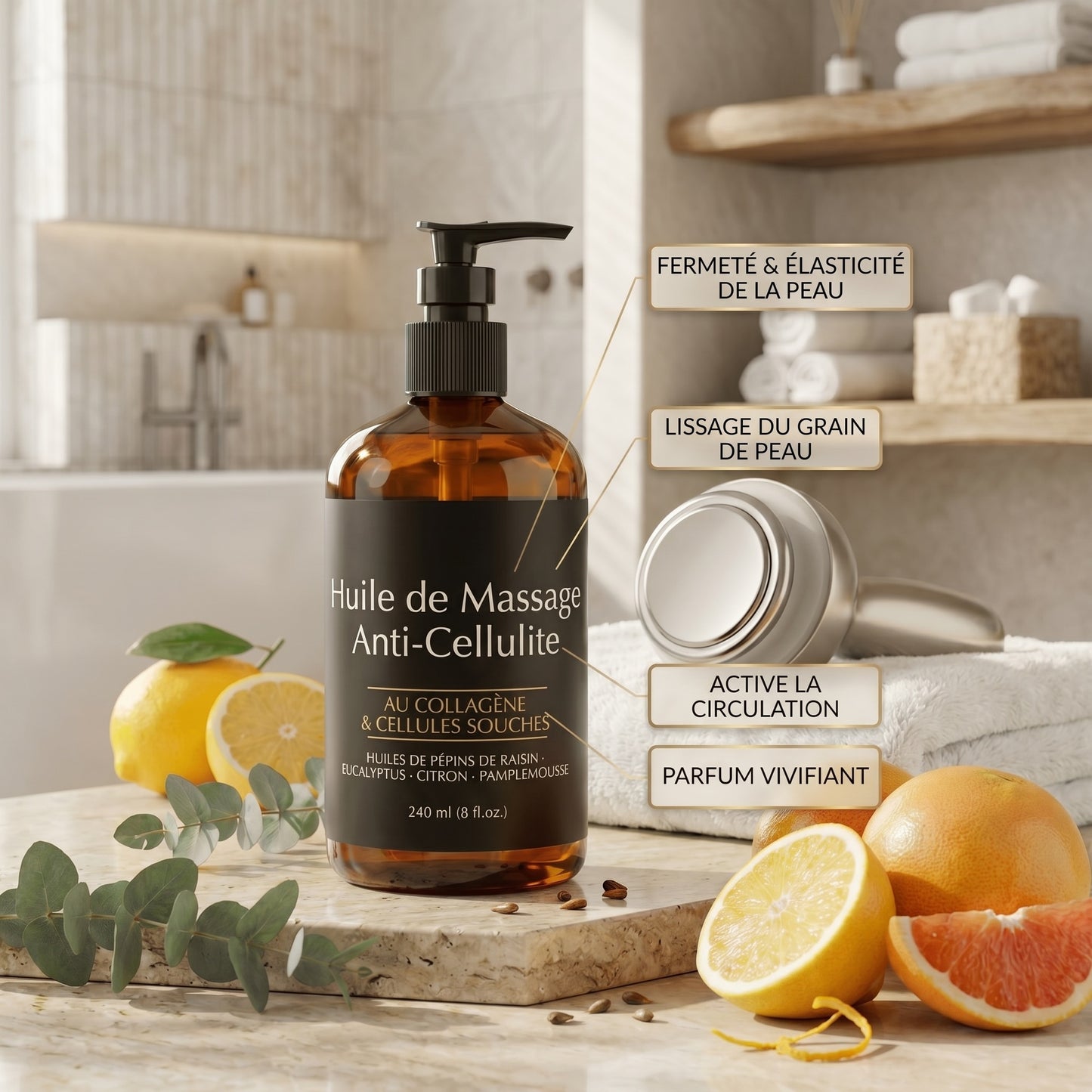 Huile de Massage - Anti Cellulite