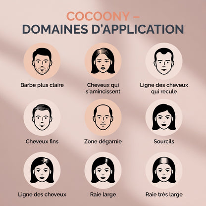 Cocoony - Couverture instantanée des racines et des cheveux gris