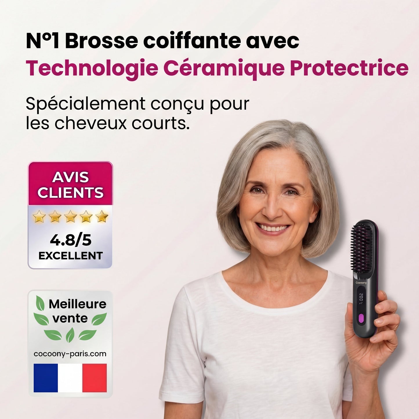 Brosse Cocoony pour Cheveux Courts